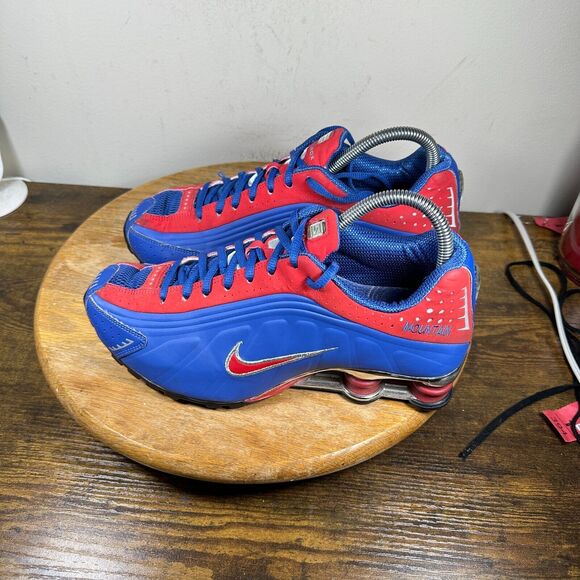 Vintage Nike Shox R4 Red Blue Shoes Men\'s Size 7 316898-991 main image 4